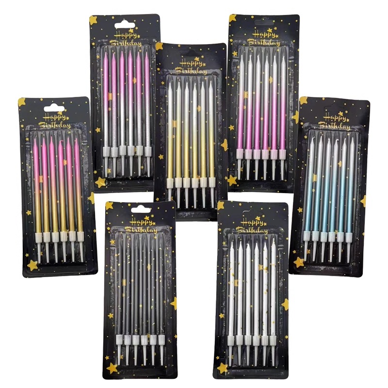 Candle For Supplies - 30/50 Box Gradient Color Birthday Candle