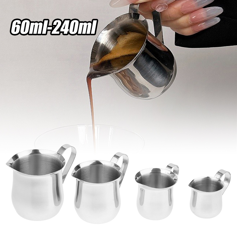Pour Spout Pitcher - New！Coffee Milk Frothing Pitcher Cup Stainless