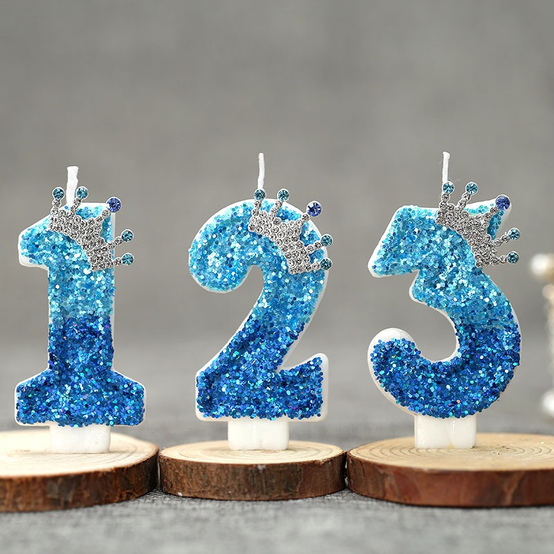 Creative Peacock Blue Crown Di - đánh giá và giá Candle For Supplies
