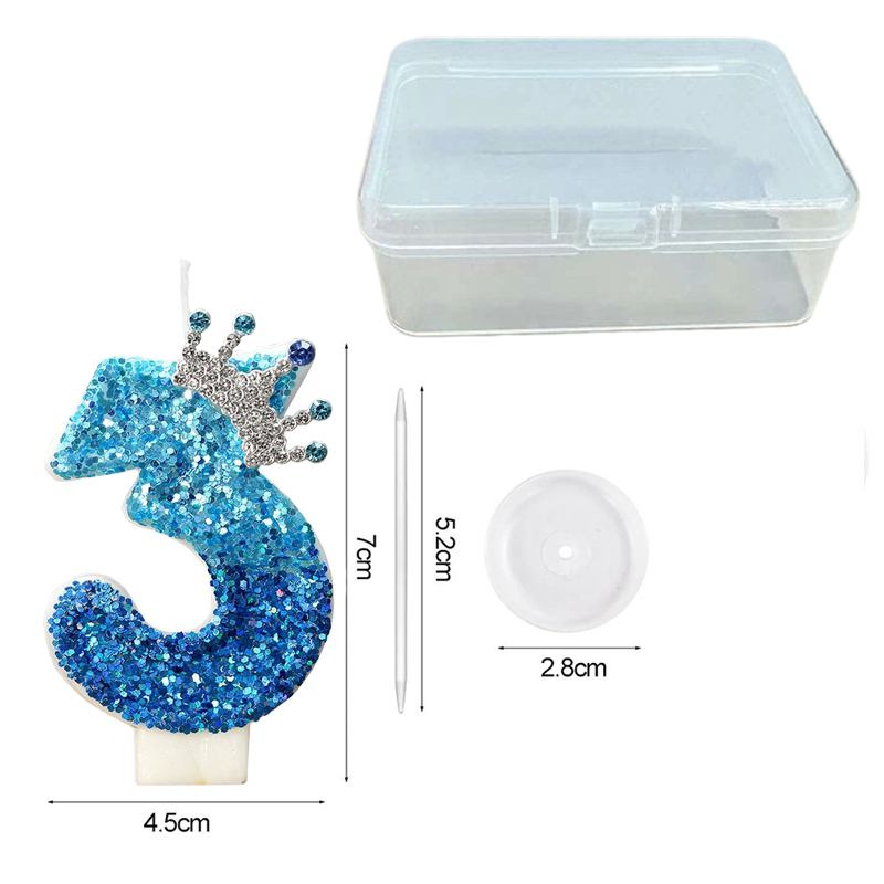 Creative Peacock Blue Crown Di - đánh giá và giá Candle For Supplies