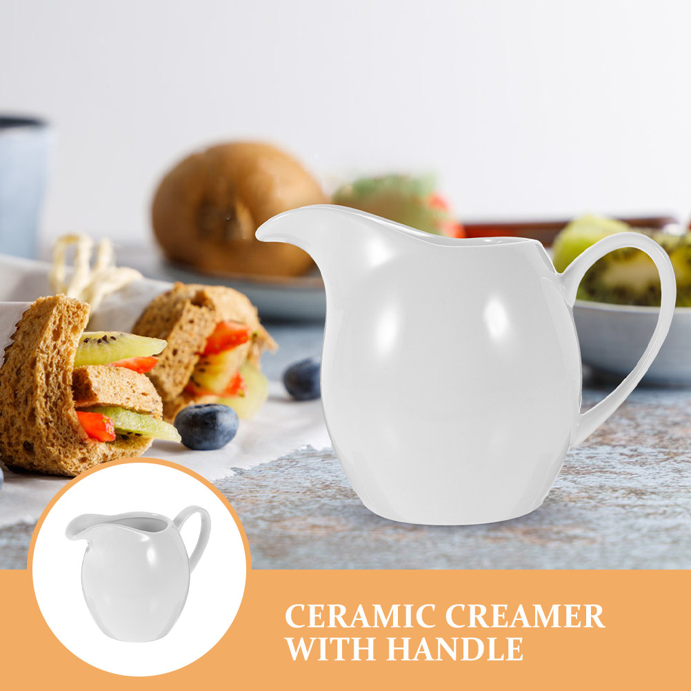 2Pcs Ceramic Milk Jug Creamer  - đánh giá và giá Pour Spout Pitcher