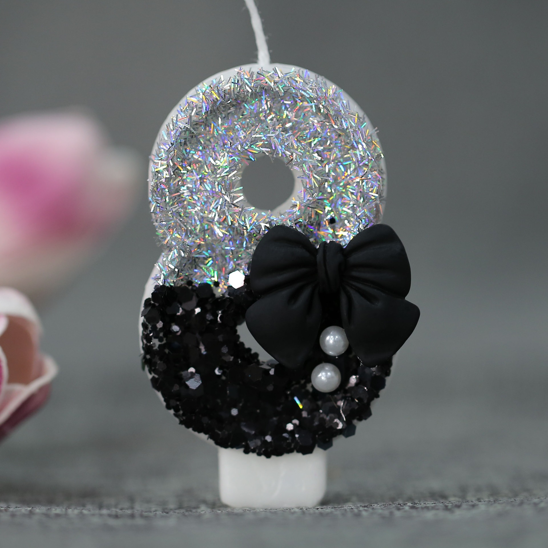 Midnight Bow & Pearl 0-9 Numbe - đánh giá và giá Candle For Supplies